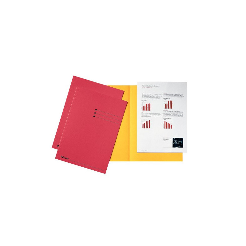 CHEMISE CART. A4 180G ESSELTE ROUGE B