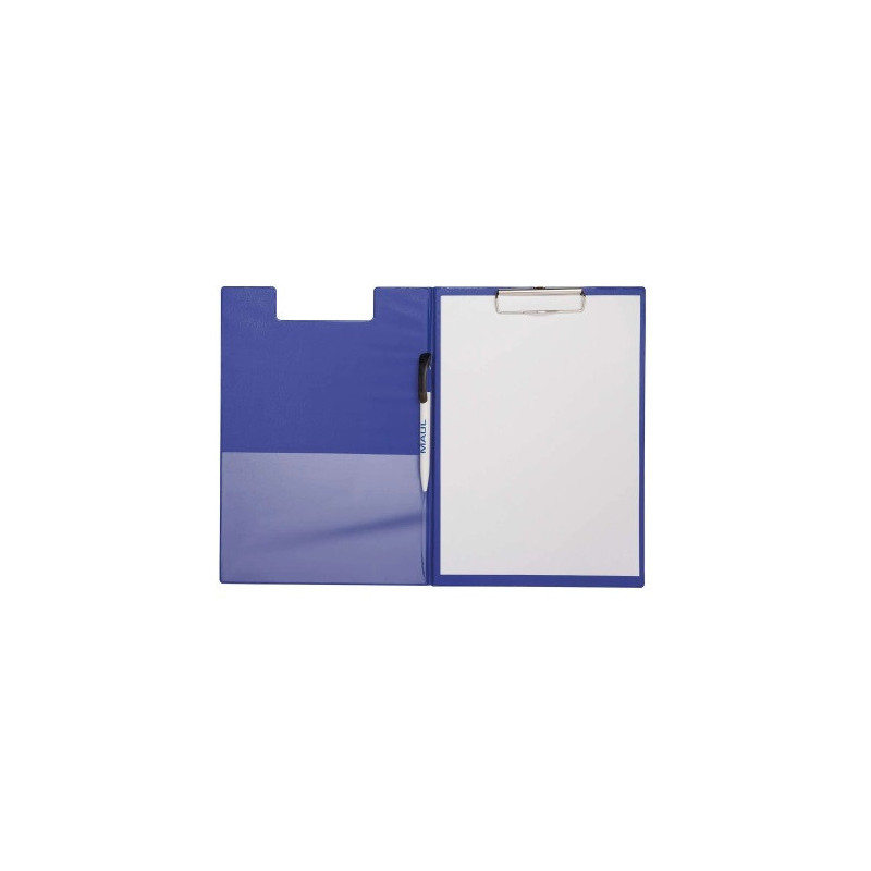 PLAQUE A PINCE A4 DOUBLE MAUL BLEU