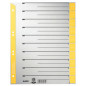 INTERCAL. A4 DECOUP. CART. ONGL. JAUNE 100PCS LEITZ