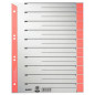 INTERCAL. A4 DECOUP. CART. ONGL. ROUGE 100PCS LEITZ