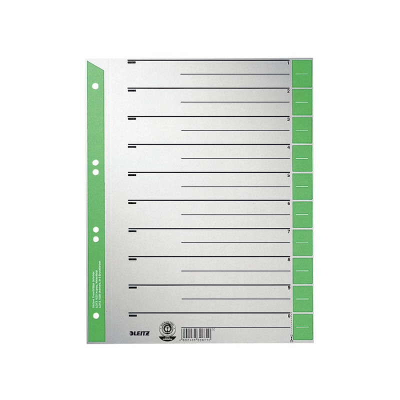 INTERCAL. A4 DECOUP. CART. ONGL. VERT 100PCS LEITZ