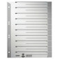 INTERCAL. A4 DECOUP. CART. ONGL. GRIS 100PCS LEITZ