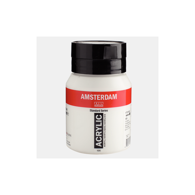 COULEUR ACRYLIC 500ML N°105 BLANC DE TITANE