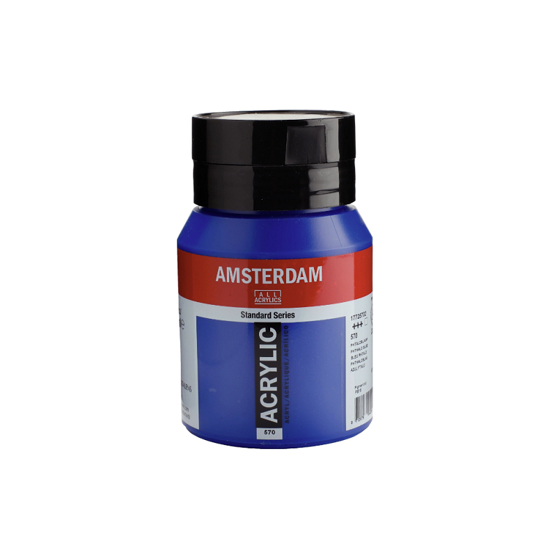 COULEUR ACRYLIC 500ML N°570 BLEU PHTALO