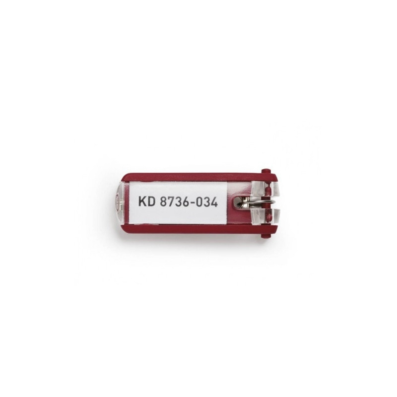 PORTE-CLES DURABLE 6PCS ROUGE