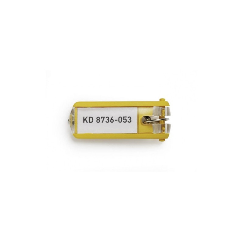 PORTE-CLES DURABLE 6PCS JAUNE