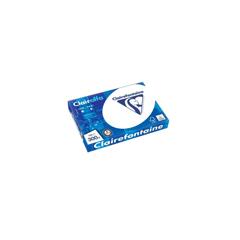 PAPIER REPRO CLAIREF. CLAIRALFA BLANC A4 300G 125FLS