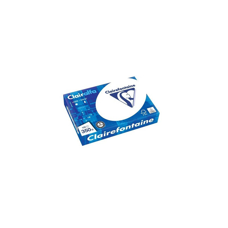 PAPIER REPRO CLAIREF. CLAIRALFA BLANC A4 350G 125FLS
