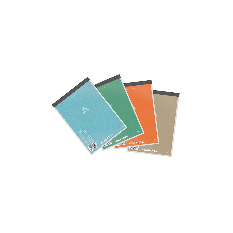 BLOC-NOTES A5 AURORA 148X210MM QUAD.