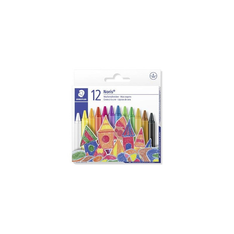 CRAYON CIRE STAEDTLER ASS. 12PCS