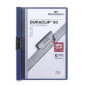 MAPPE A PINCE DURACLIP 1-60FLS BLEU FONCE