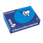 PAPIER REPRO CLAIREF. TROPHEE A4 210G BLEU TURQUOISE 250FLS
