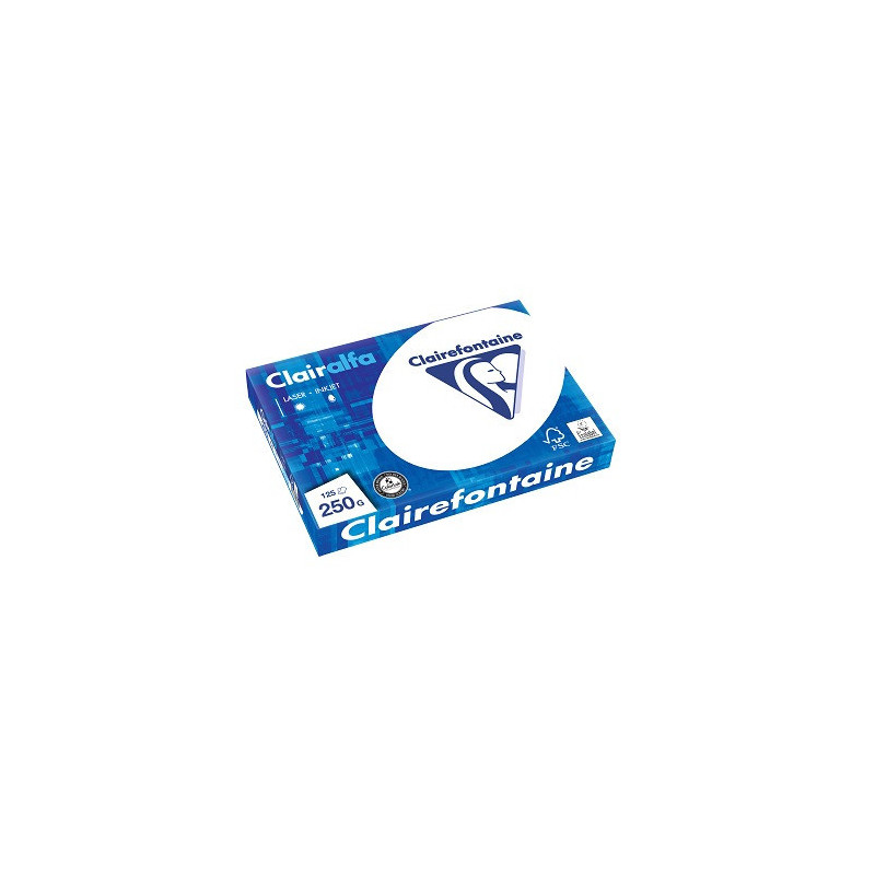 PAPIER REPRO CLAIREF. CLAIRALFA BLANC A4 250G 125FLS