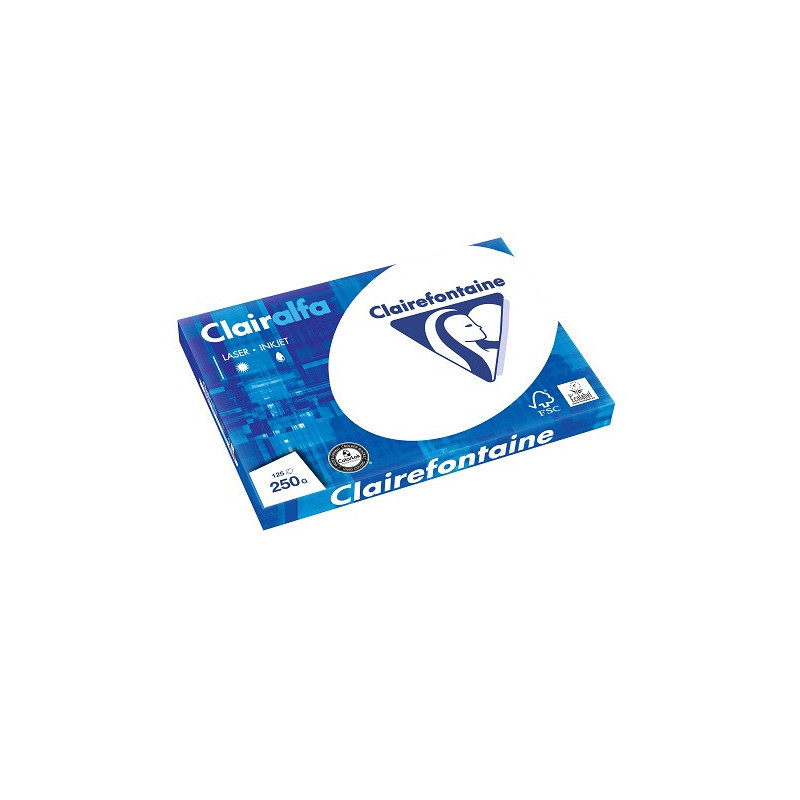 PAPIER REPRO CLAIREF. CLAIRALFA BLANC A3 250G 125FLS