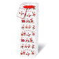 SACHET NOEL BSB BOUT. 36X10,5X10CM SANTAS