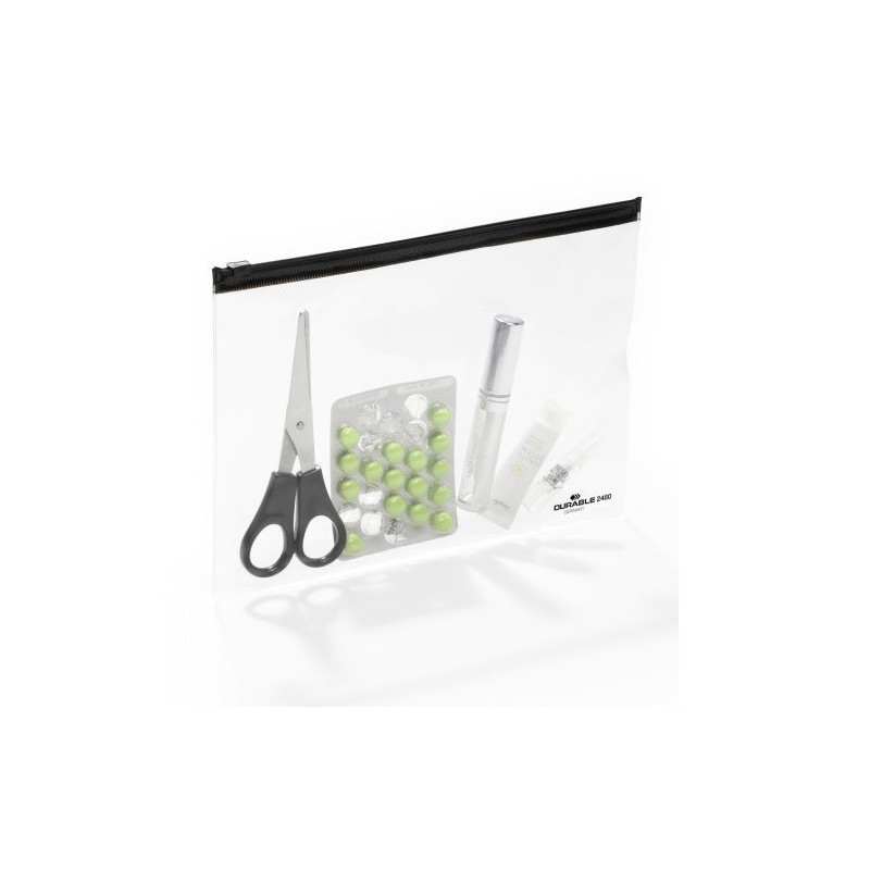 POCHETTE DOCUMENTS ZIP DURABLE A5 5PCS