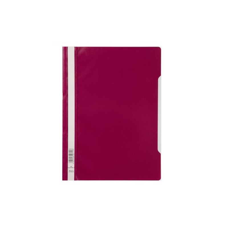 FARDE A GLISS. PLAST. A4 DURABLE ROUGE POURPRE
