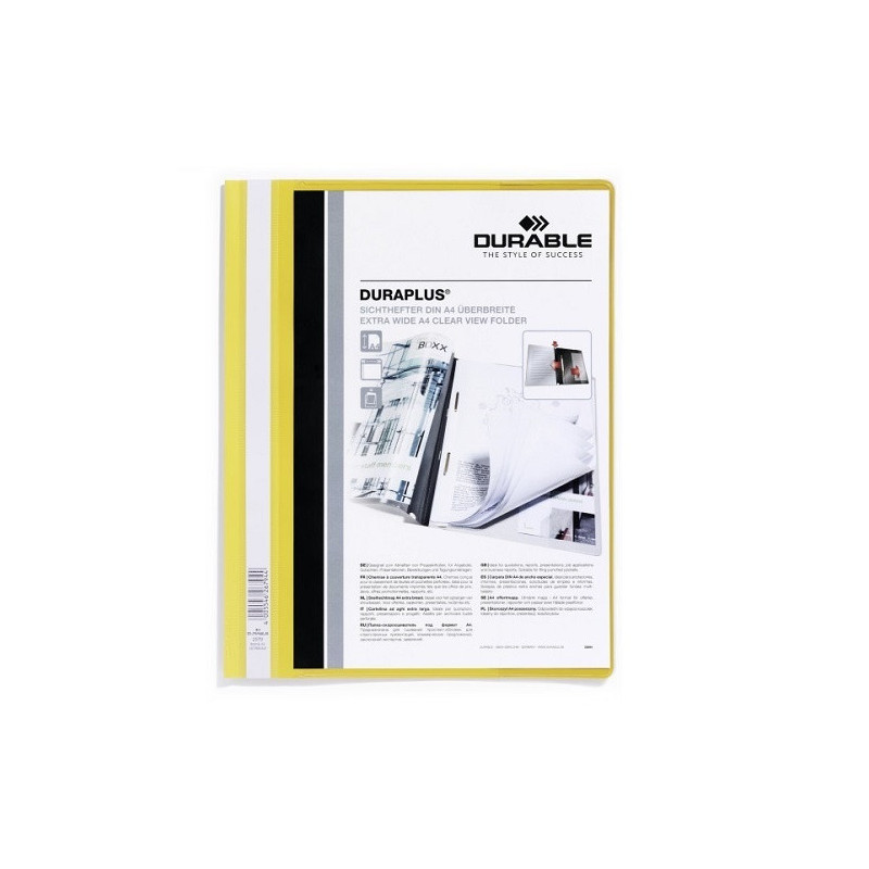 FARDE A DEVIS DURABLE JAUNE A4