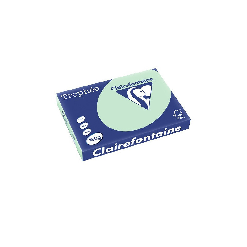 PAPIER REPRO CLAIREF. TROPHEE A3 160G VERT 250FLS