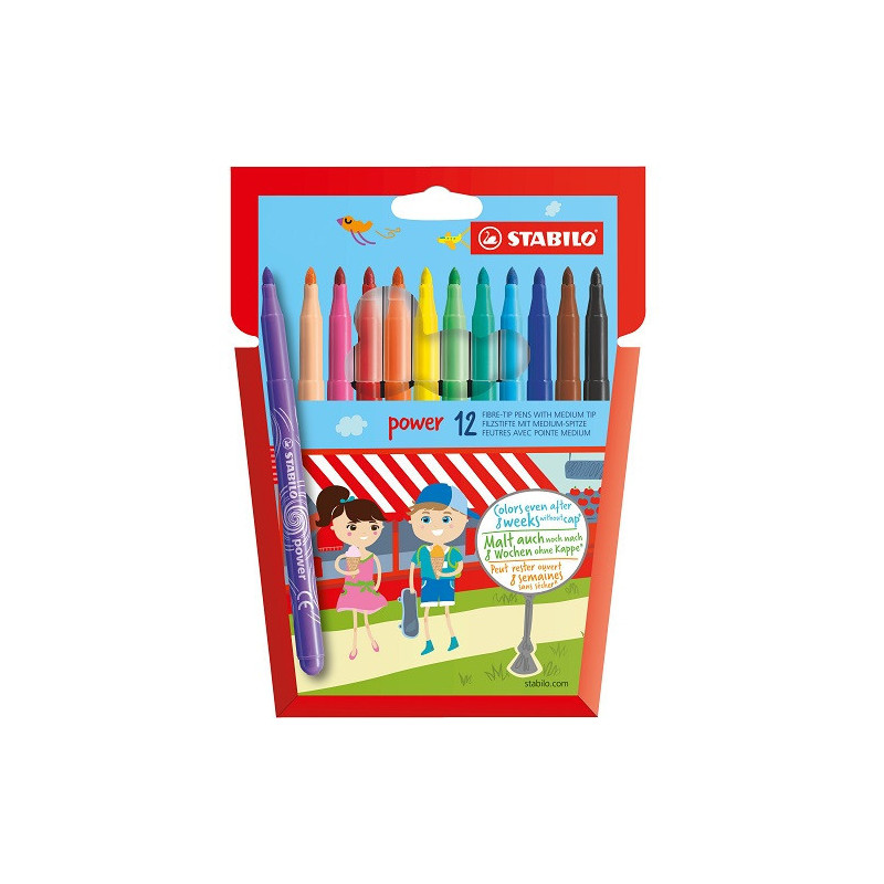 FEUTRE ECO.STABILO POWER 12PCS