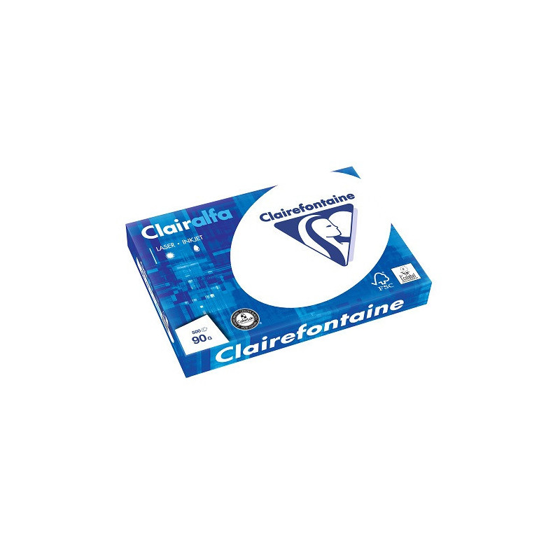 PAPIER REPRO CLAIREF. CLAIRALFA BLANC A3 90G 500FLS