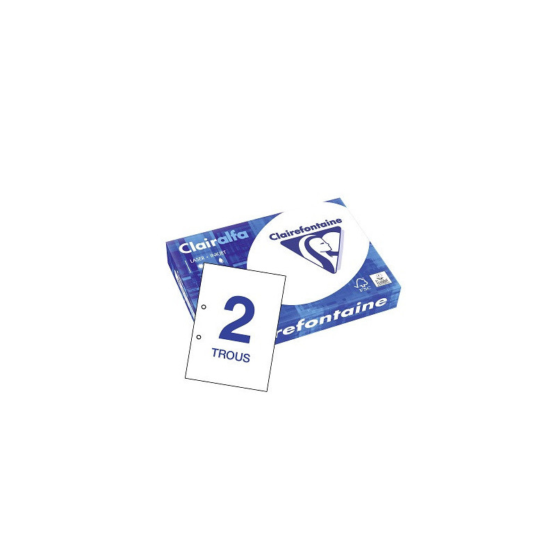 PAPIER REPRO CLAIREF. CLAIRALFA BLANC A4 80G 500FLS PERF.