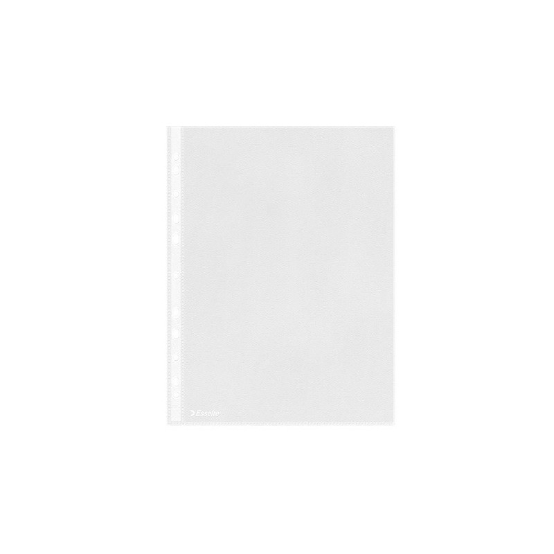HOUSSE A4 TRANSP. ESSELTE GRAINEE 43MY 100PCS