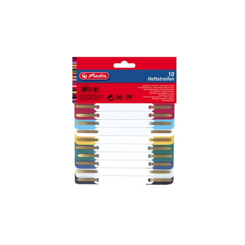 FIXE-DOCUM.HERLITZ PLASTIQUE ASS 10PCS (100810120)