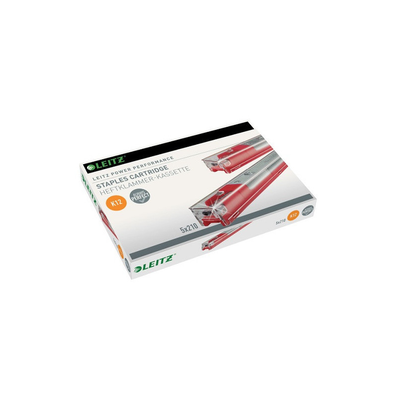 AGRAFES LEITZ 26/12 K12 56-80FLS 5X210PCS (ROUGE)