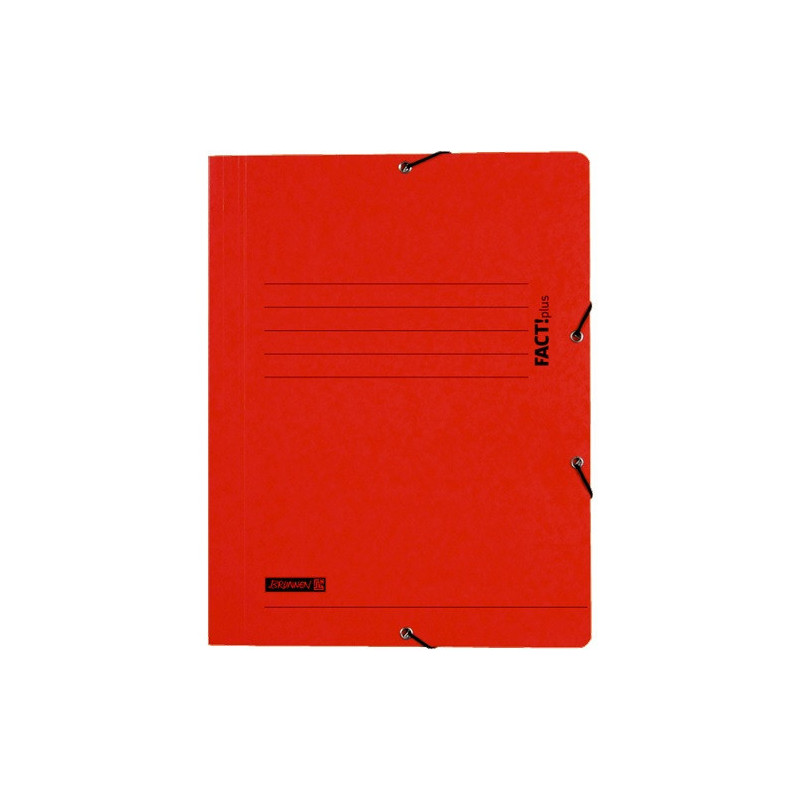 FARDE A ELAST.+RABATS A4 CART. BRUNNEN ROUGE