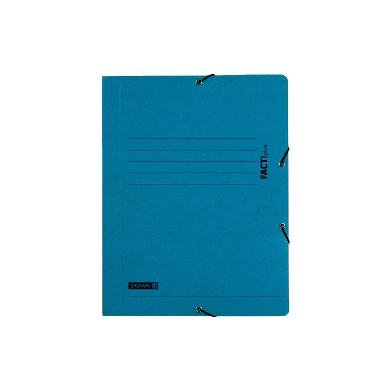 FARDE A ELAST.+RABATS A4 CART. BRUNNEN BLEU