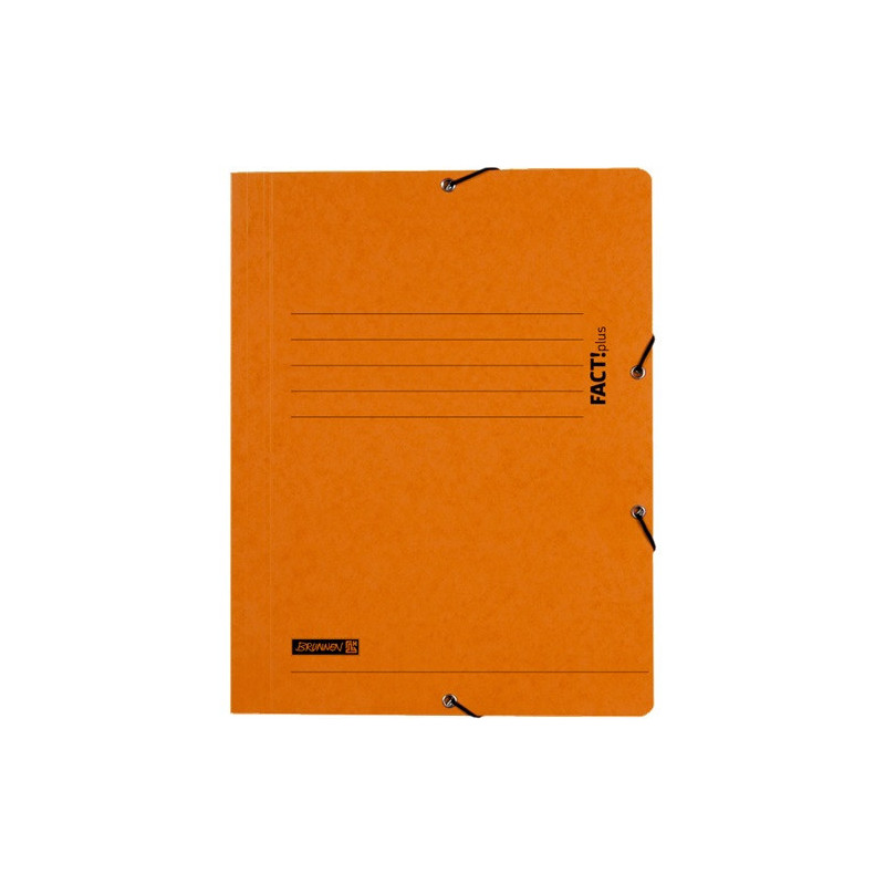 FARDE A ELAST.+RABATS A4 CART. BRUNNEN ORANGE
