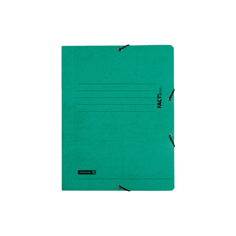 FARDE A ELAST.+RABATS A4 CART. BRUNNEN VERT