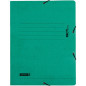 FARDE A ELAST.+RABATS A4 CART. BRUNNEN VERT