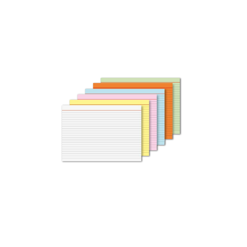 FICHE 148X210MM LIGNE JAUNE 100PCS BRUNNEN (A5)