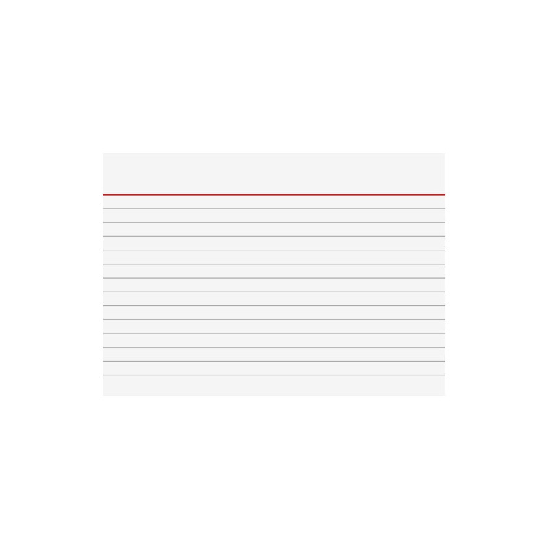 FICHE 105X148MM LIGNE BLANC 100PCS BRUNNEN (A6)