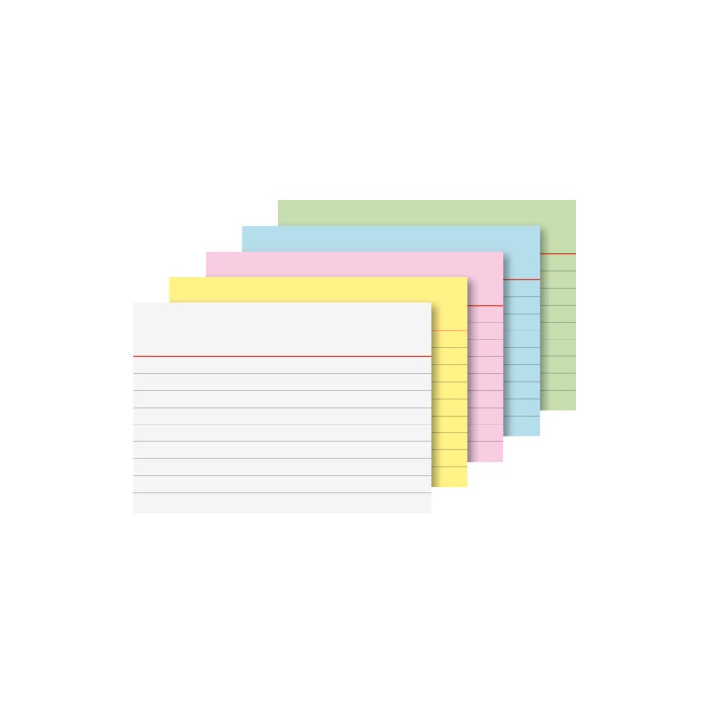 FICHE 74X105MM LIGNE ASS 100PCS BRUNNEN (A7)