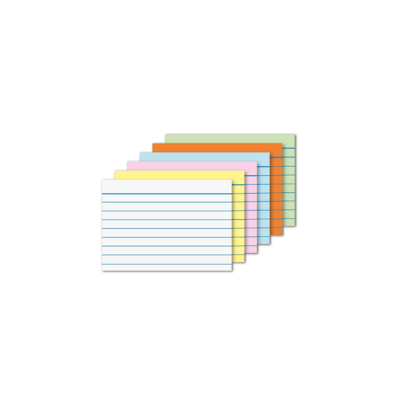 FICHE 52X74MM LIGNE BLANC 100PCS BRUNNEN (A8)