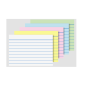 FICHE 52X74MM LIGNE ASS 100PCS BRUNNEN (A8)