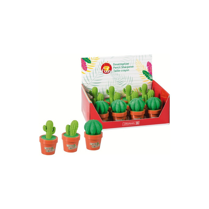 TAILLE-CRAYONS BRUNNEN FUN CACTUS + GOMME
