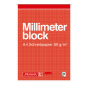 BLOC MILLIMETRIQUE A4 20FLS