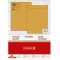ENVEL.SAC 250X353MM BRUN GOMM. 10PCS BRUNNEN (B4)