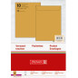 ENVEL.SAC 229X324MM BRUN GOMM.10PCS BRUNNEN (C4)