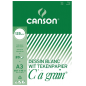 BLOC DESSIN BLANC 297X420MM A3 125G 20FLS CANSON
