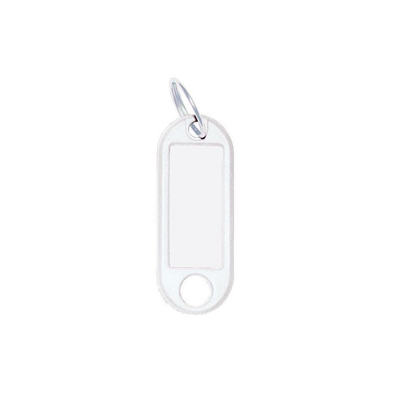 PORTE-CLES + FENETRE ETIQUET. BLANC