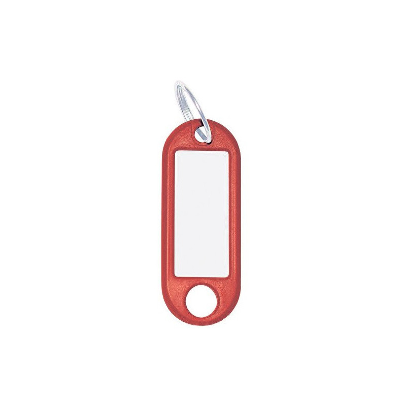 PORTE-CLES + FENETRE ETIQUET. ROUGE
