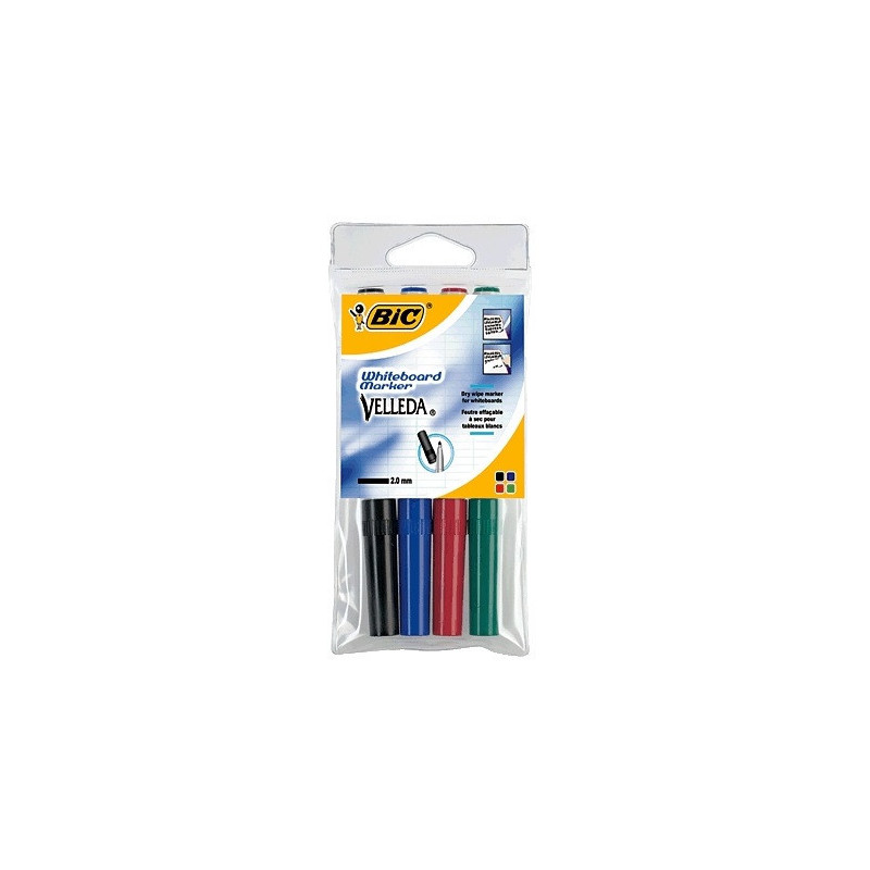 MARQUEUR TABL.BL. BIC VELLEDA 1741 4PCS