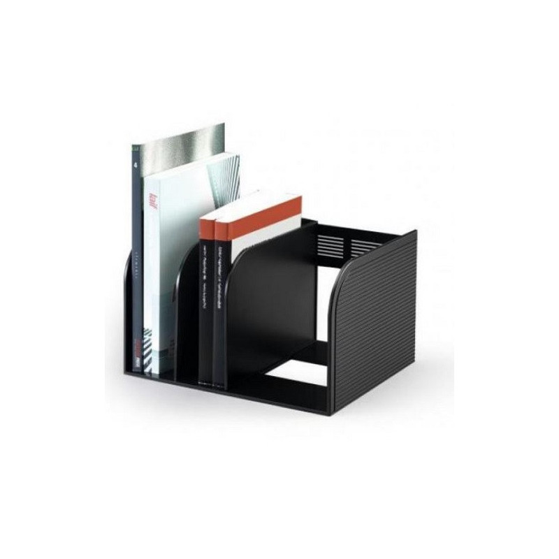 SERRE-LIVRES DURABLE PLASTIQUE NOIR