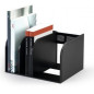 SERRE-LIVRES DURABLE PLASTIQUE NOIR