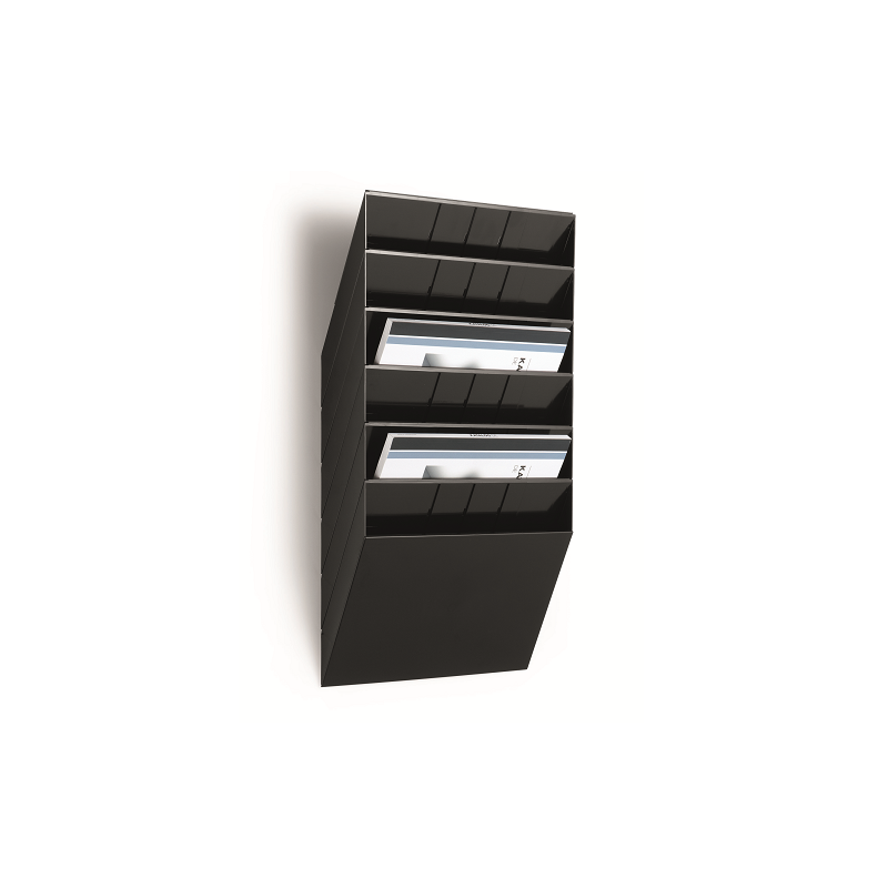 PRESENTOIR DOCUMENTS DURABLE FLEXIBOXX 6 A4 FOR. PAYSAGE NOIR